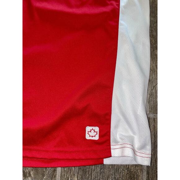 Canada Athletics Canadian Vintage Red Polo Jersey Men's LARGE - Picture 2 of 5